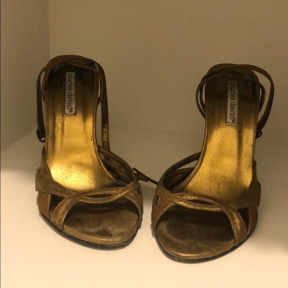 Charles David Bronze Heels